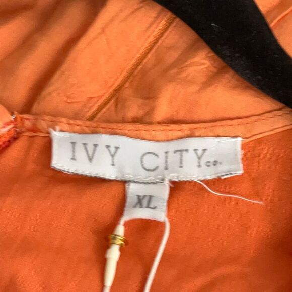 NWT Ivy City Pink Orange Ombre Flutter Sleeve Sunset Tiered Maxi Dress XL - Picture 3 of 6